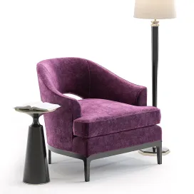 Baker carnelian lounge chair